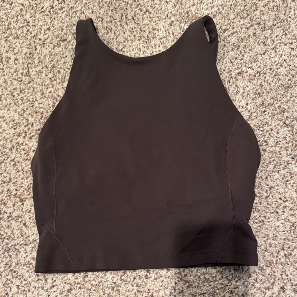 Lululemon high neck align tank espresso brown